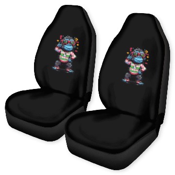 Discover Gorilla With Sunglasses Car Seat Covers