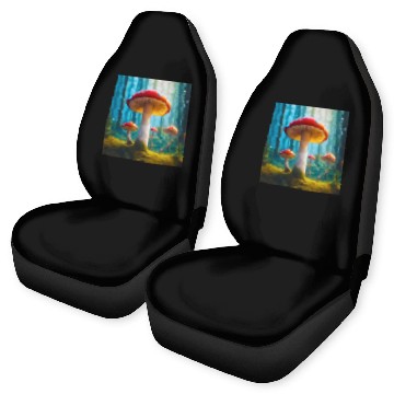 Discover Mellow Mushroom Car Seat Covers