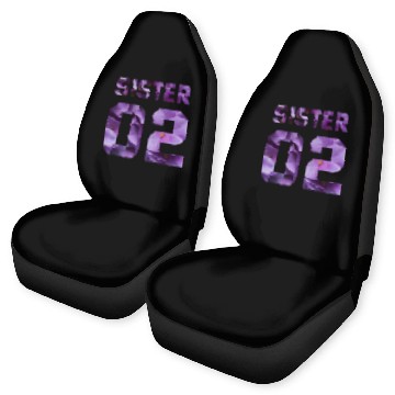 Discover COUPLE FLOWER SISTER 02 Car Seat Covers