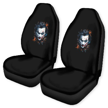 Discover Chaos in Colors: Vibrant Joker Face Car Seat Covers