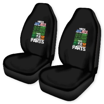 Discover Made in America with Irish Parts St Patrick's Day Car Seat Covers