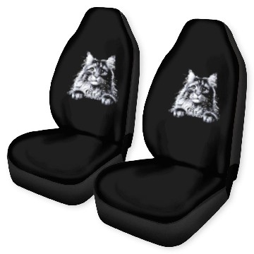 Discover More Treats persian 2- Cute realistic cat drawing Car Seat Covers