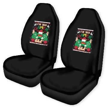 Discover Christmas I'm a Gamer Elf Video Player Gaming Car Seat Covers