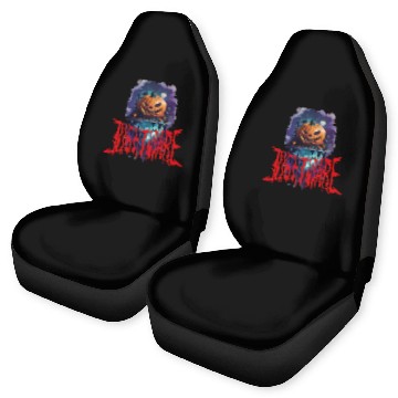 Discover Nightmare Pumpkin: Hauntingly Unique Horror Car Seat Covers