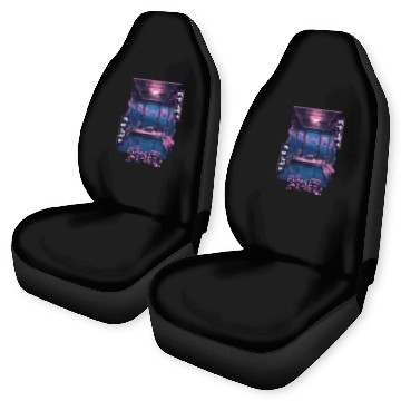Discover Japanese Vaporwave Bathhouse Sauna Retro Nostalgia Car Seat Covers
