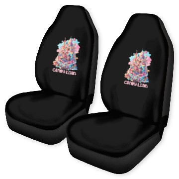 Discover Let's Go Candy Land Graphic Car Seat Covers