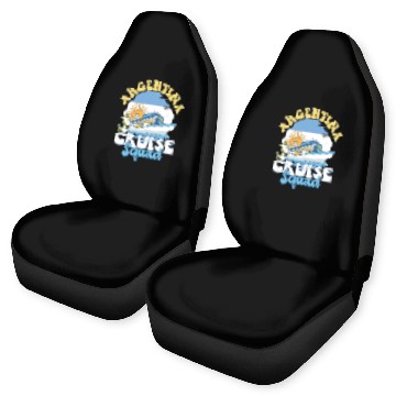 Discover Argentina Cruise Squad Family Vacation Trip Car Seat Covers