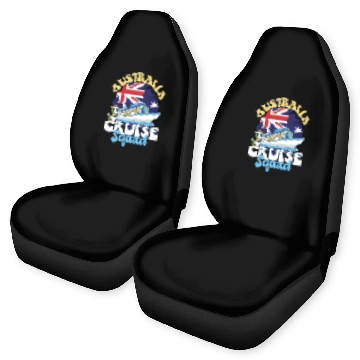 Discover Australia Cruise Squad Family Vacation Trip Car Seat Covers