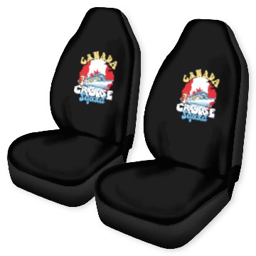 Discover Canada Cruise Squad Family Vacation Trip Car Seat Covers