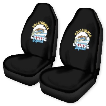 Discover California Cruise Squad Family Vacation Trip Car Seat Covers