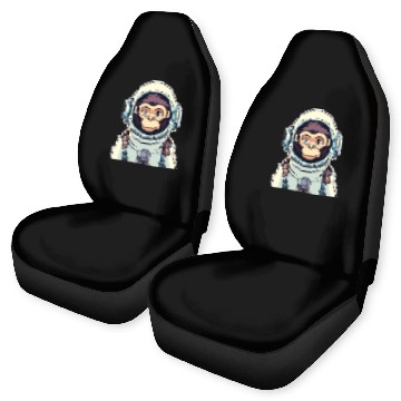 Discover Monkey Ape Astronaut Illustration Car Seat Covers