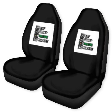 Discover Bitcoin Eats Sleep Trade and Repeat Criptocurrency Car Seat Covers