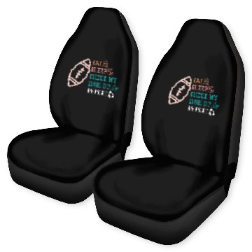 Discover Eat Sleep Check my Lineup Repeat Fantasy Football Car Seat Covers