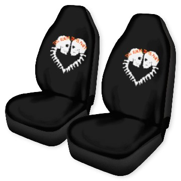 Discover Skulls Till Death Do Us Part Heart © Car Seat Covers