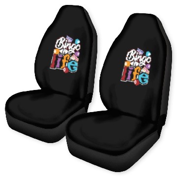 Discover Bingo Is Life Bingo Player Bingo Caller Car Seat Covers