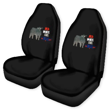 Discover Red White And Beef Car Seat Covers