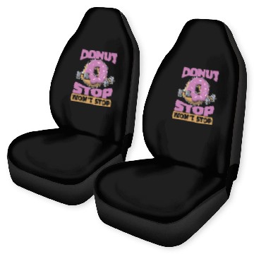 Discover Fitness Donut Funny Donut Gym Car Seat Covers
