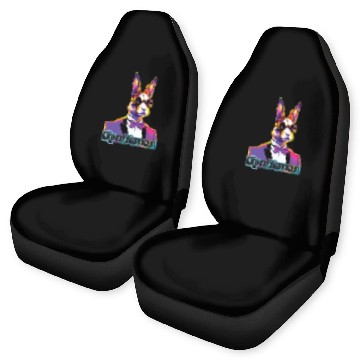 Discover Pop Art Playboy Rabbit Gentleman Cyberpunk Bunny Car Seat Covers