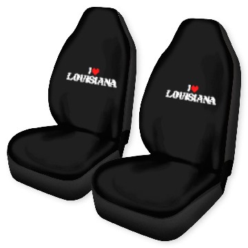 Discover I Love Louisiana I Heart LA Car Seat Covers