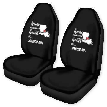 Discover Louisiana Home Is Where Heart Is Cool Gift Car Seat Covers