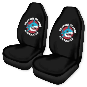 Discover Great White Shark Neptune Islands Car Seat Covers