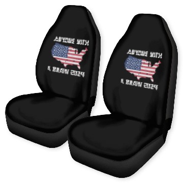 Discover 2024 Brain Vote Democracy Anti-Trump Car Seat Covers