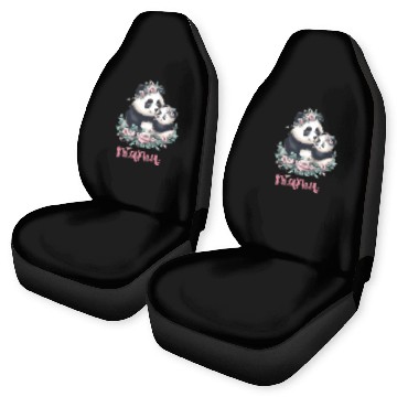 Discover Panda Lover I Mama Panda And Cub Mother's Day Car Seat Covers