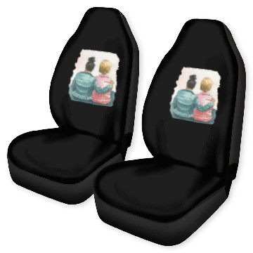 Discover Watercolor Lesbian Couple Car Seat Covers