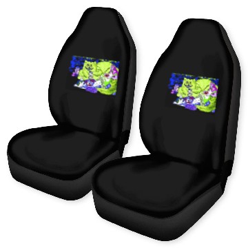 Discover Alice in Picnic land Black (Light Version) Car Seat Covers
