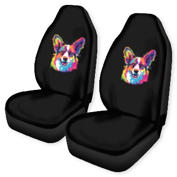 Discover Watercolor Colorful Pembroke Welsh Corgi Car Seat Covers