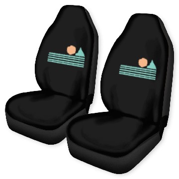 Discover Retro Sunrise Car Seat Covers