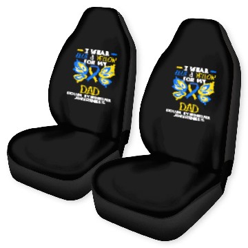 Discover I Wear Blue Yellow Dad Down Syndrome Awareness Car Seat Covers