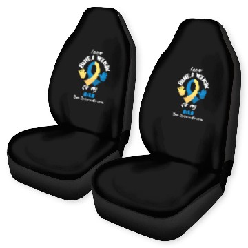 Discover I Wear Blue Yellow Dad Down Syndrome Awareness Car Seat Covers