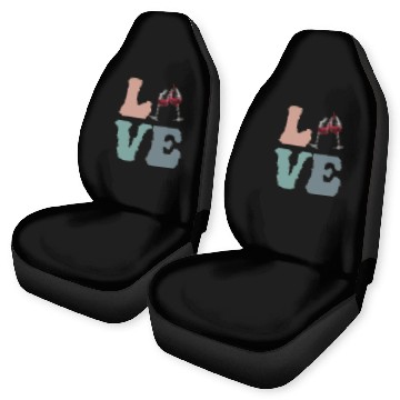 Discover LOVE Wine Drinking Drinker Car Seat Covers