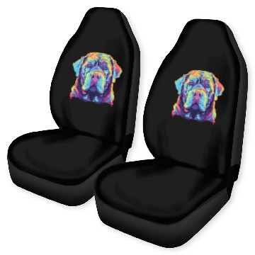 Discover Watercolor Colorful Neapolitan Mastiff Car Seat Covers