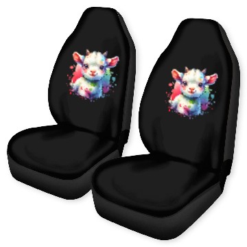 Discover Cute Goat Lover Farm Animal Lamb Enthusiast Design Car Seat Covers