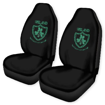 Discover Irish Rugby Crest - Ireland Shoulder to Shoulder Car Seat Covers