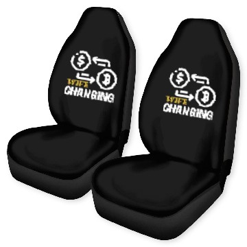 Discover Black and Gold Wife Changing - Bitcoin Car Seat Covers