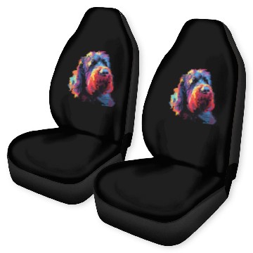 Discover Colorful Russian Black Terrier Car Seat Covers