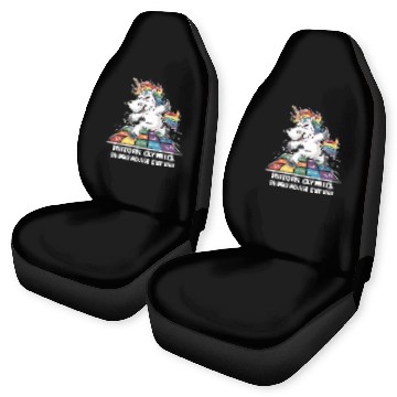 Discover "Unicorn Olympics: Rainbow Dash Edition!" Car Seat Covers