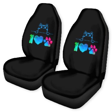 Discover i love cat Car Seat Covers