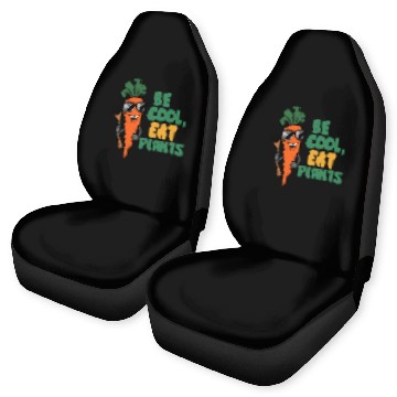 Discover Cool Carrot In Sunglasses Car Seat Covers
