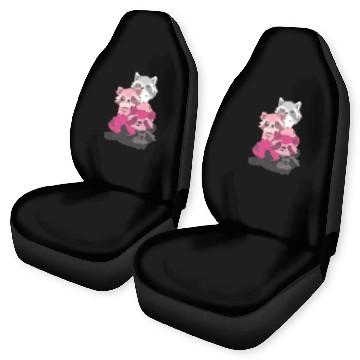 Discover Transfem Flag Pride Lgbtq Cute Raccoon Car Seat Covers