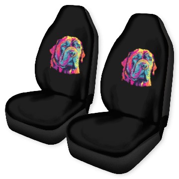 Discover Watercolor Colorful Neapolitan Mastiff Car Seat Covers