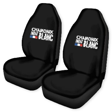 Discover Mont blanc chamonix french alps Alien on snowboard Car Seat Covers