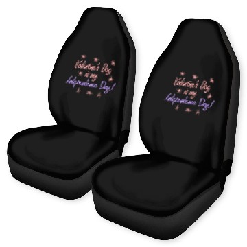 Discover Single Alone Lonely valentine's day joke Car Seat Covers