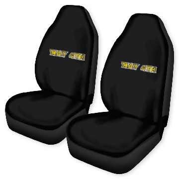 Discover may 4th YELLOW GRUNGE Car Seat Covers