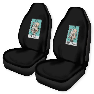 Discover Bass Guitar Tarot Card Funny - Rock and Roll Car Seat Covers