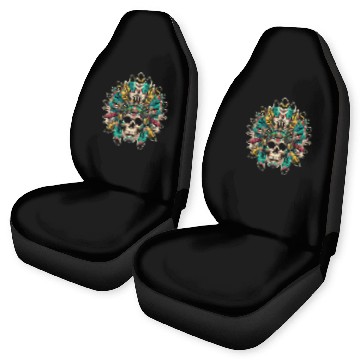Discover Indigenous Native American Skull Head Car Seat Covers