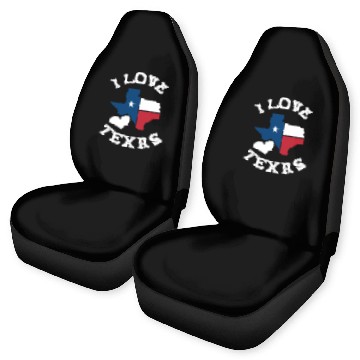 Discover Texas I Love Car Seat Covers